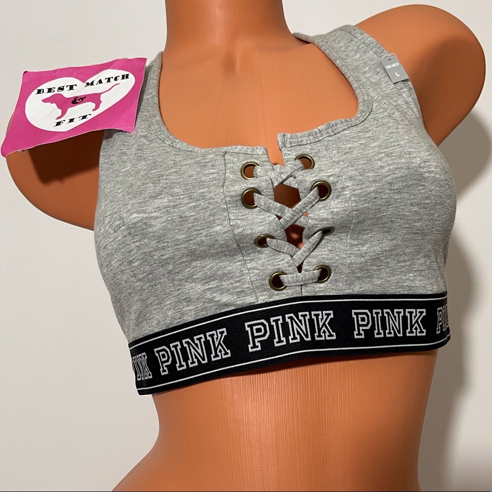 Victoria’s Secret PINK Logo L Bralette Bra Cotton